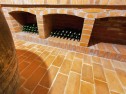 Vinný sklep – lícovka a dlažba z cihel
