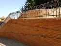 Cihla plná CP-30 - šancovka - stavba kostelní zdi a schodů v Mutěnicích